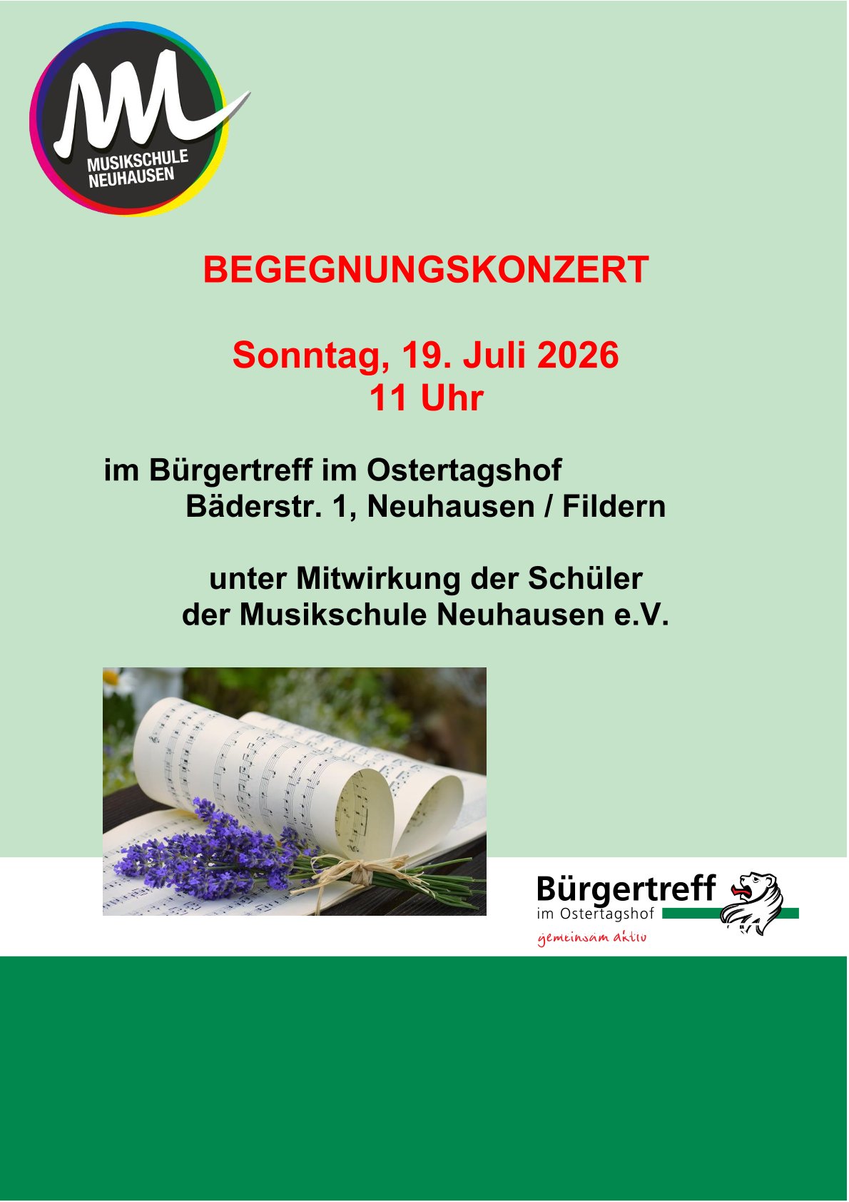 Plakat Begegnungskonzert Juni 2026