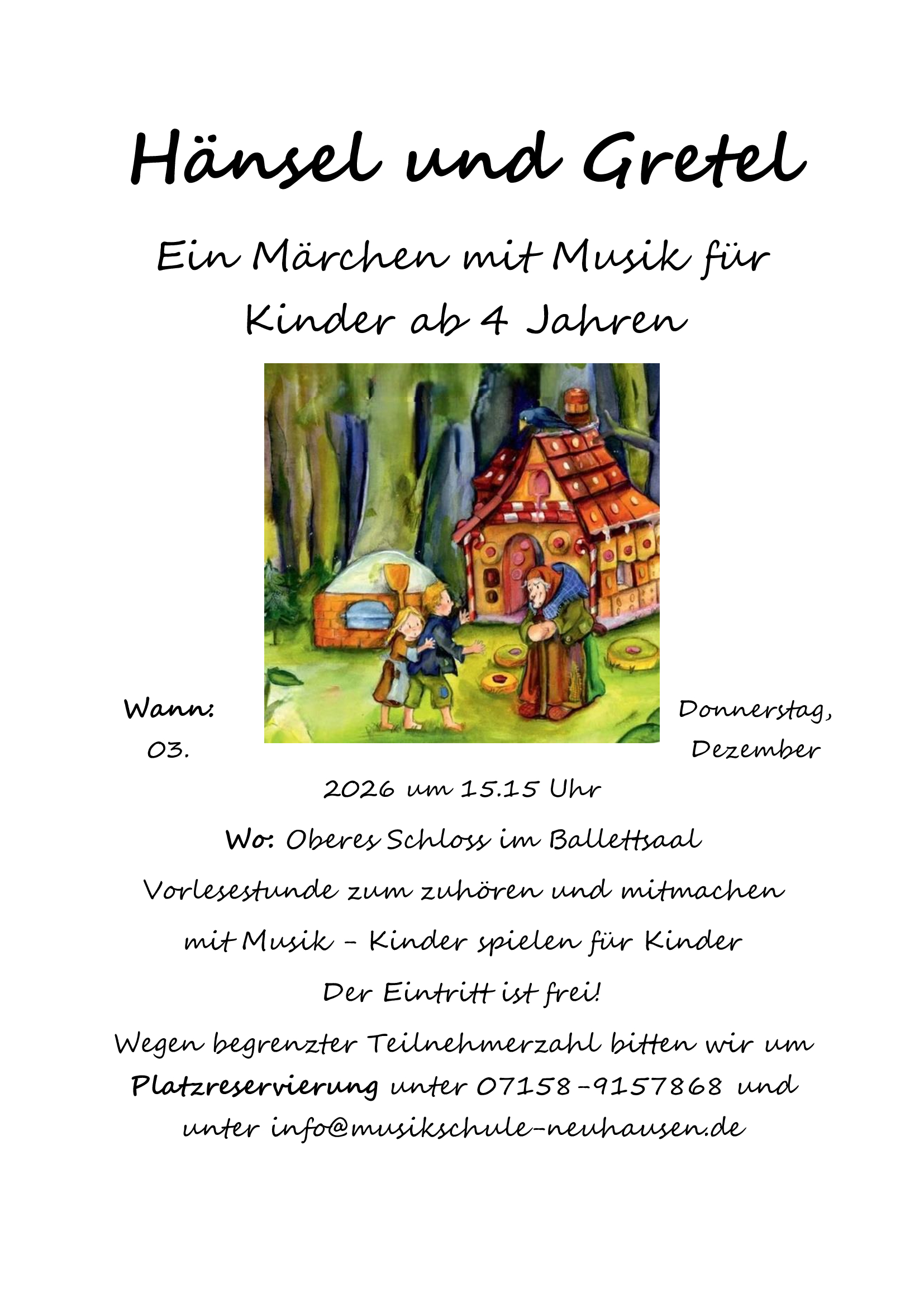 Plakat Hänsel und Gretel